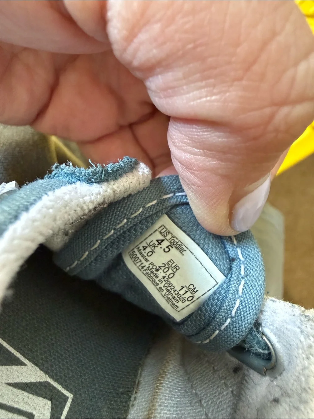 Vans Toddler Navy Velcro Sneakers